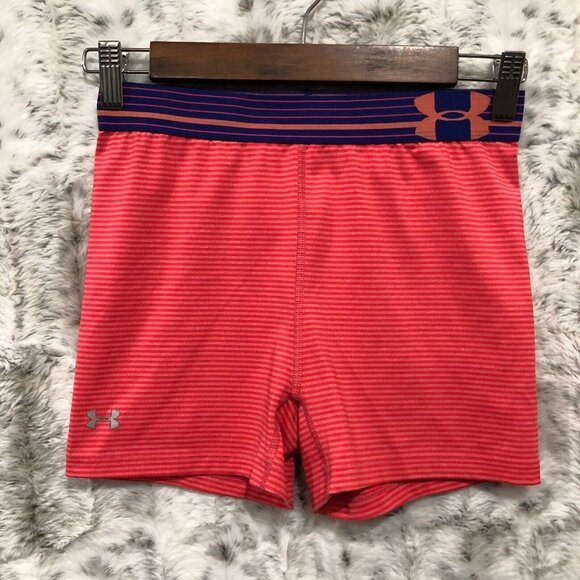 UNDER ARMOUR Pink COMPRESSION RUNNING ATHLETIC SHORTS WOMEN'S Small - Picture 1 of 6